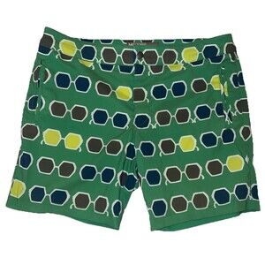 Mr. Turk Men’s Honolulu Board Shorts Sunglasses Print Abstract 6.5” Green 32